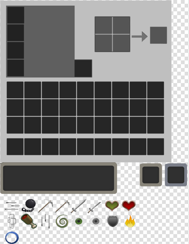 9 Survival Inventory   Minecraft Inventory  HD Png DownloadTransparent PNG