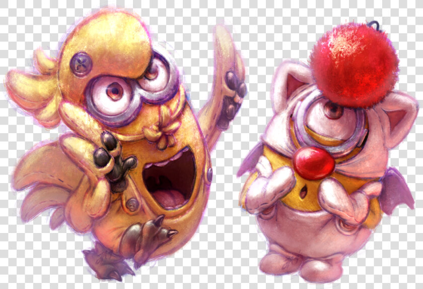 Choco Minion And Mog Minion By Ja Punkster   Cartoon  HD Png DownloadTransparent PNG