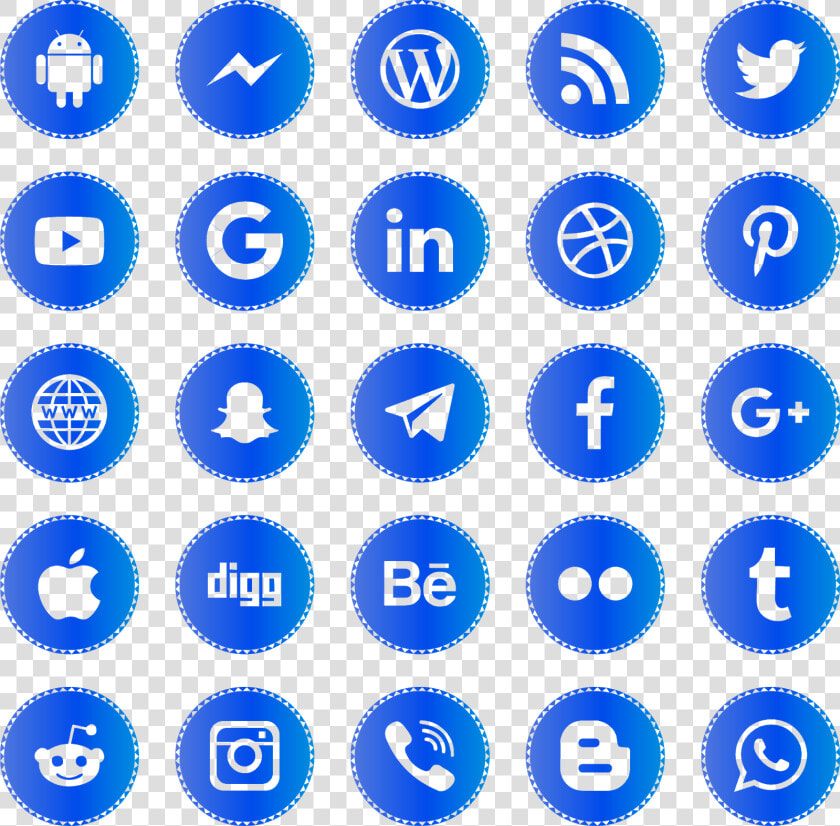 Download Icons Social Media 2019 Svg Eps Png Psd Ai   Social Media Vector Icons 2019  Transparent PngTransparent PNG