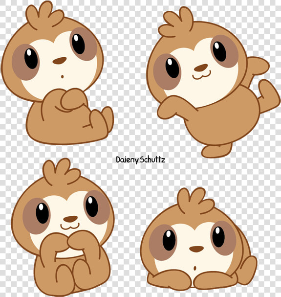 Cute Sloth Png   Kawaii Sloth Png  Transparent PngTransparent PNG