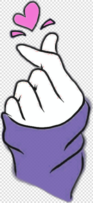  hand  heart  purple  hands  handheart  kpop   Bts Heart Drawing  HD Png DownloadTransparent PNG