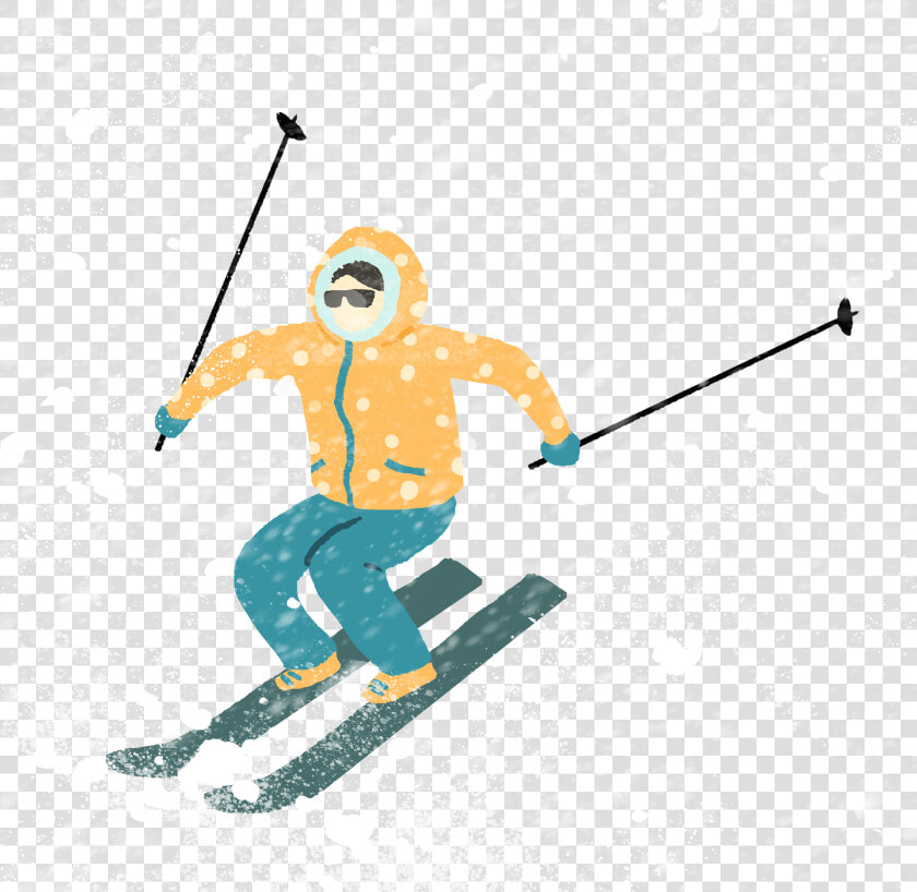 Transparent Skiing Png   Cartoon Skier Png  Png DownloadTransparent PNG