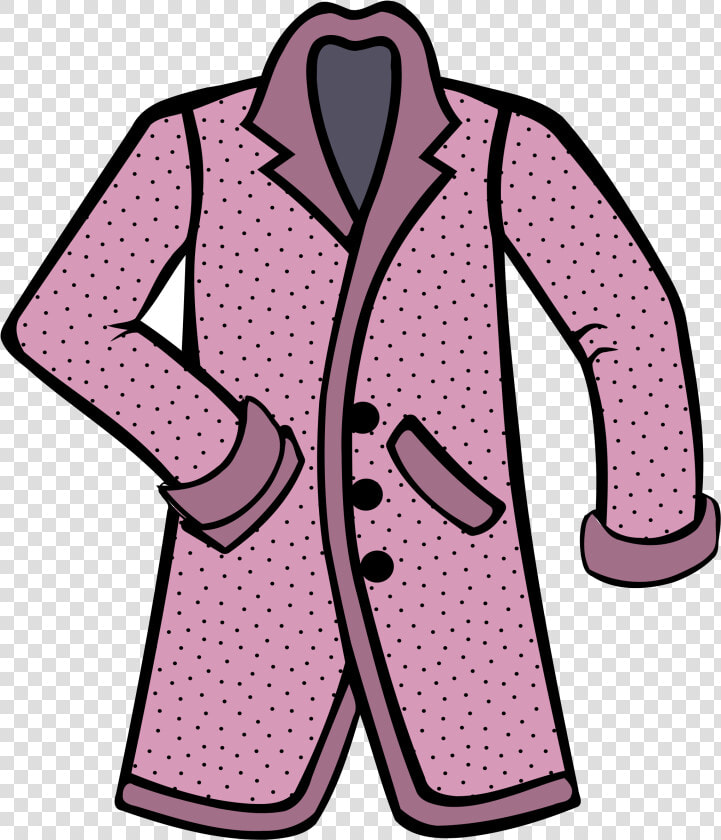 Coat Clipart Stylish Pink Transparent Png   Coat Png Clipart  Png DownloadTransparent PNG