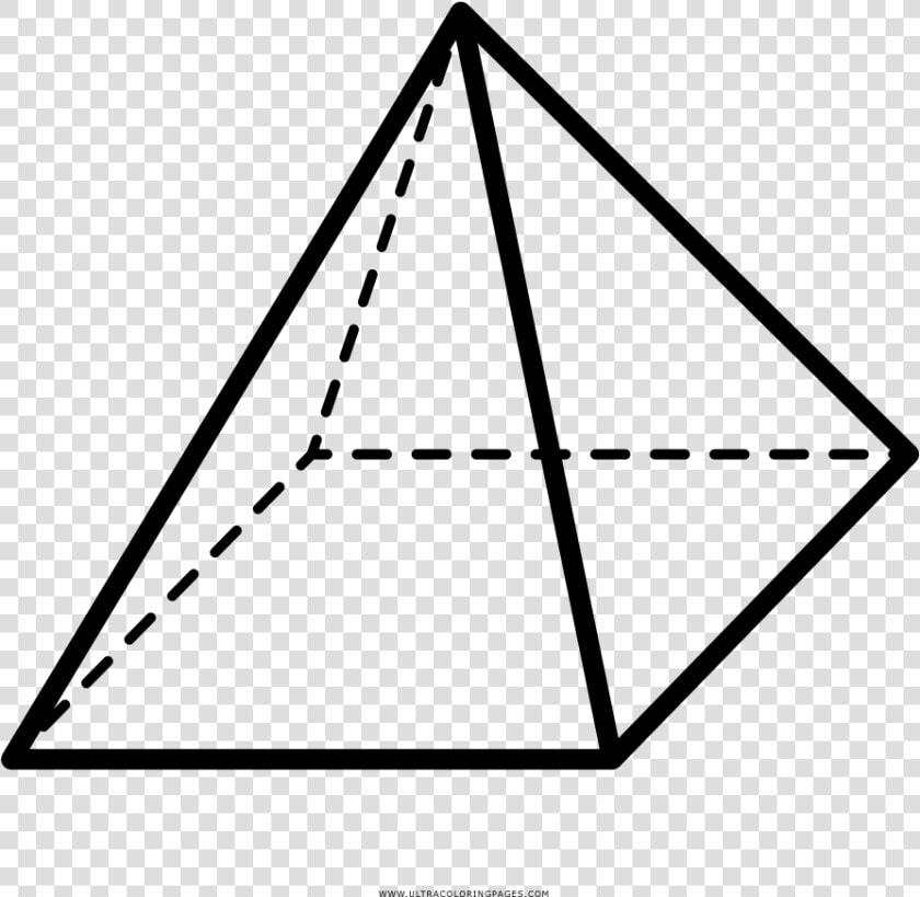 Square Pyramid Geometry Shape Drawing   Transparent Pyramid Geometry  HD Png DownloadTransparent PNG