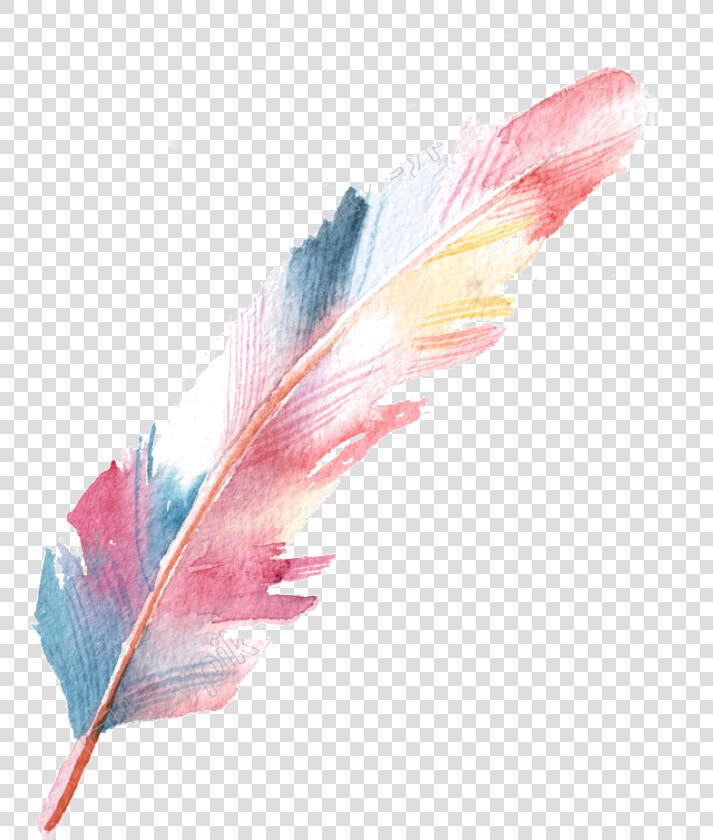 Pluma Png Page   Pink Watercolor Feather Png  Transparent PngTransparent PNG