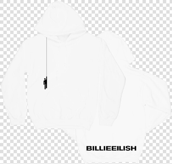 Billie Eilish White Hoodie  HD Png DownloadTransparent PNG