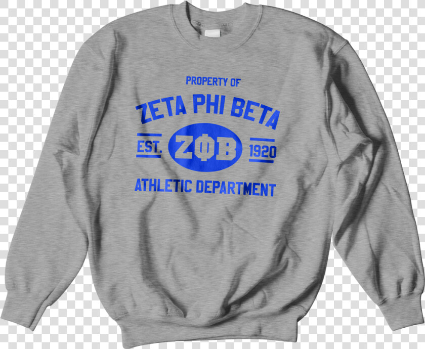 Zeta Phi Beta Athletic Crewneck Sweatshirt  HD Png DownloadTransparent PNG