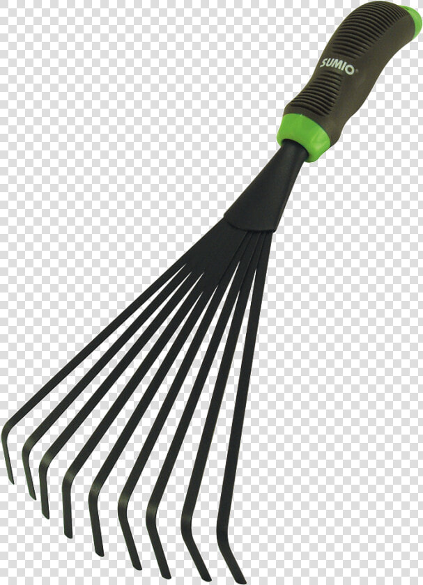 9 Teeth Fan Rake W 2 Tone Ergo Handle   Paddle  HD Png DownloadTransparent PNG