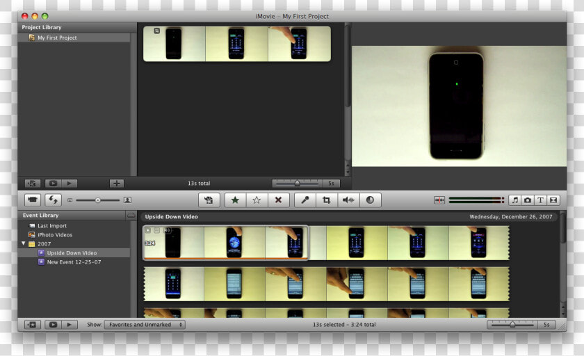 How To Rotate A Video Clip Using Imovie   Imovie  HD Png DownloadTransparent PNG