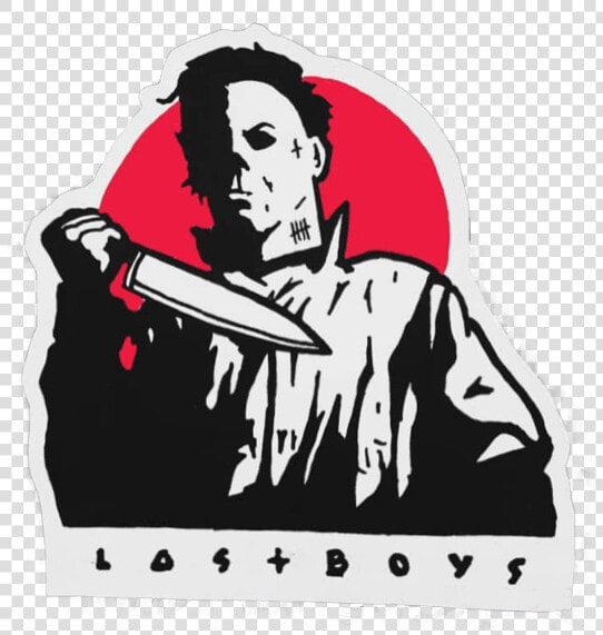  stickergang  lost  boys  michael  myers  knife  serial   Knife Michael Myers  HD Png DownloadTransparent PNG