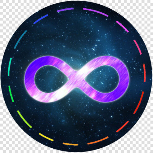 Futuristic Lights Infinity Logo Sticker   Portable Network Graphics  HD Png DownloadTransparent PNG