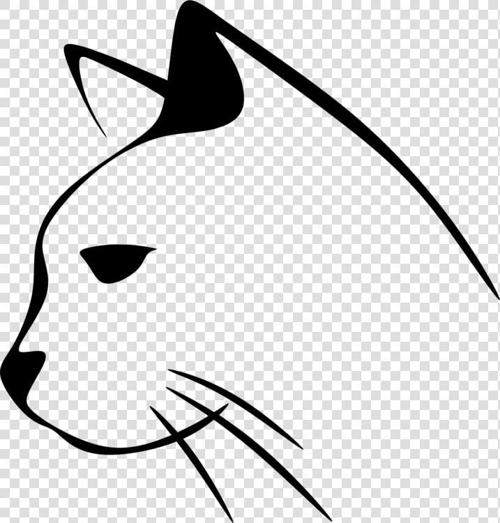 Art monochrome Photography carnivoran   Black And White Cat Head Clip Art  HD Png DownloadTransparent PNG