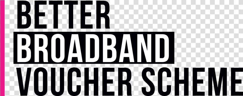 Better Broadband Voucher Scheme Logo   Monochrome  HD Png DownloadTransparent PNG