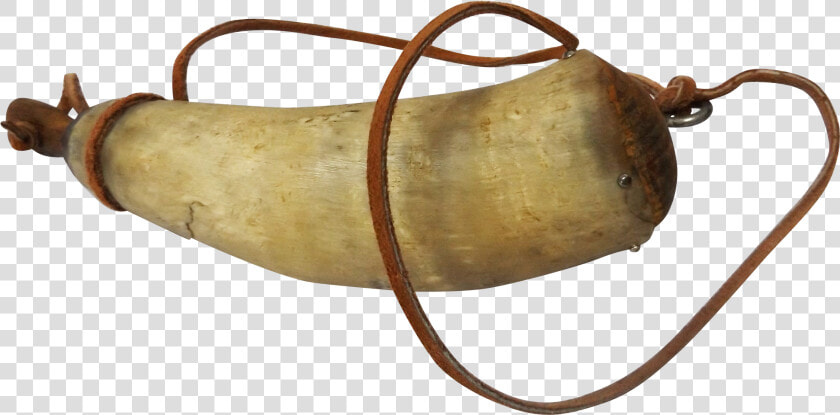 Vintage Bull Horn Powder Horn  HD Png DownloadTransparent PNG