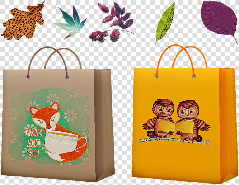 Two Grocery Bags With Handles   Bag  HD Png DownloadTransparent PNG