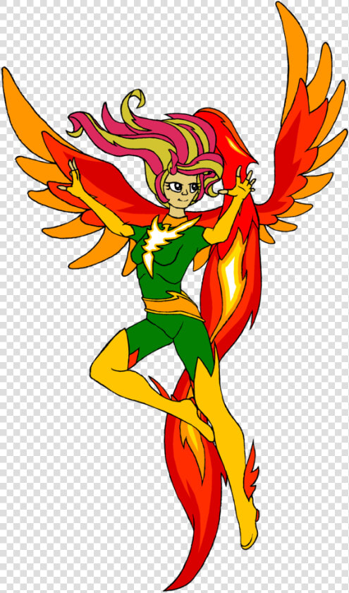 Rexlupin  Crossover  Fiery Shimmer  Jean Grey  Phoenix    Cartoon  HD Png DownloadTransparent PNG