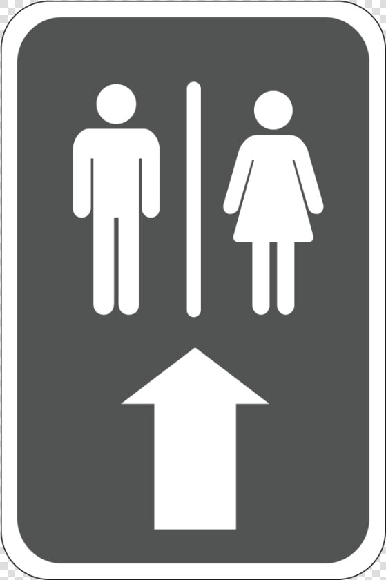 Toilet Signage Arrow Down  HD Png DownloadTransparent PNG