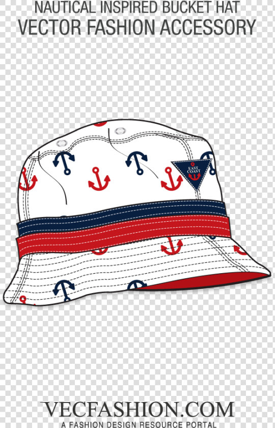 Nautical Inspired ‘anchor’ Bucket Hat Class Lazyload   Vector Download Drawstring Bag Template  HD Png DownloadTransparent PNG