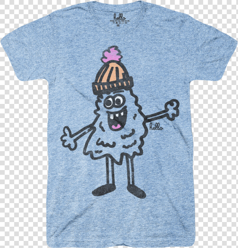 Beanie Monster Athletic Blue Tri blend   Cartoon  HD Png DownloadTransparent PNG