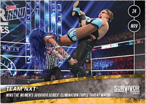 Team Nxt® Wins The Women S Survivor Series® Elimination   Rhea Ripley Vs Sasha Banks  HD Png DownloadTransparent PNG