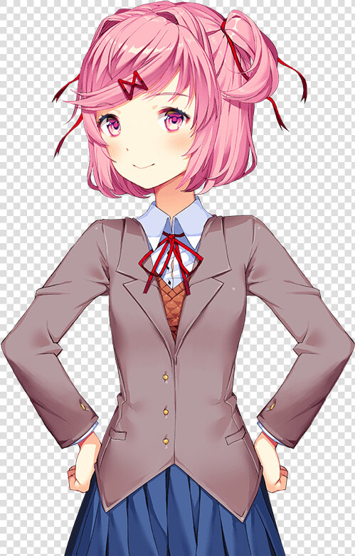 Yuri Ddlc Sprite Download   Doki Doki Literature Club Natsuki Png  Transparent PngTransparent PNG