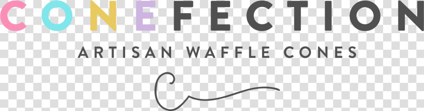 Conefection Artisan Waffle Cone Logo   Calligraphy  HD Png DownloadTransparent PNG