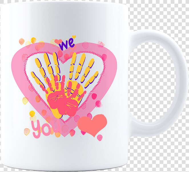 Transparent White Handprint Png   Mug  Png DownloadTransparent PNG