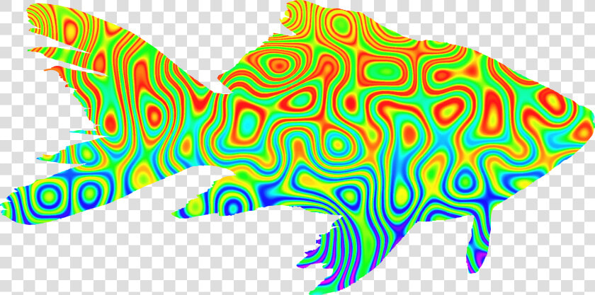 Psychedelic Icons Png Free   Trippy Fish  Transparent PngTransparent PNG