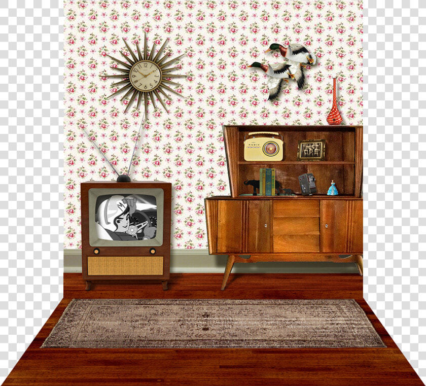 50s Living Room Backdrop   Living Room Backdrops  HD Png DownloadTransparent PNG