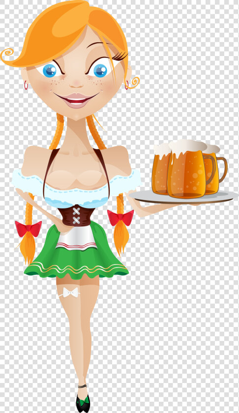 Retro Clipart Waitress   Waitress Vector  HD Png DownloadTransparent PNG