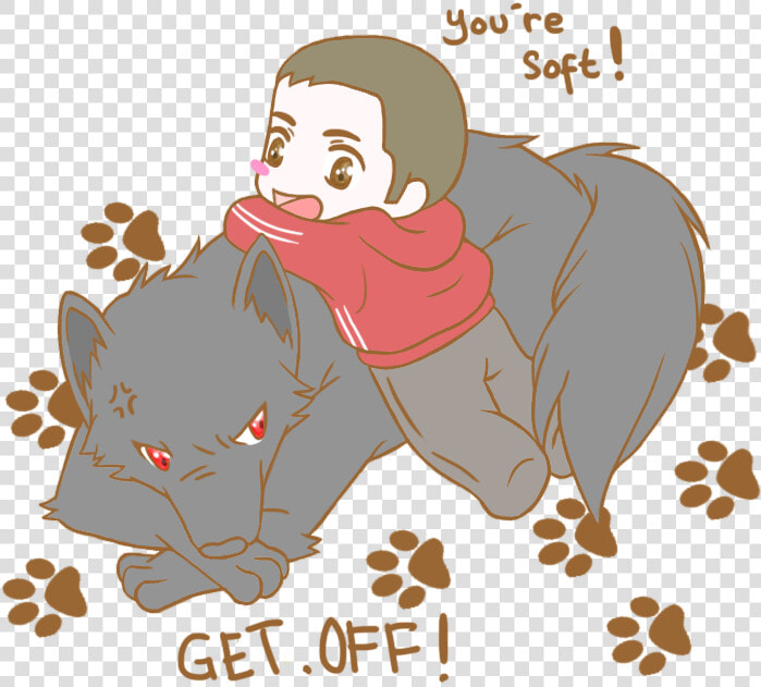 Cute Teen Wolf Cartoons   Png Download   Cute Sterek Fanart Wolf  Transparent PngTransparent PNG