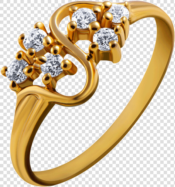 14kt Yellow Gold Ring For Women   Wedding Gold Finger Rings For Ladies  HD Png DownloadTransparent PNG