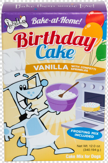 Birthday Cake Mix W sprinkles  amp  Frosting Mix   Cake  HD Png DownloadTransparent PNG