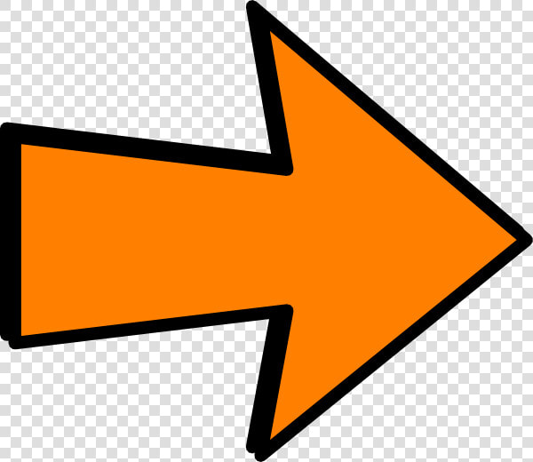 Orange Arrow Clip Art   Orange And Black Arrow  HD Png DownloadTransparent PNG