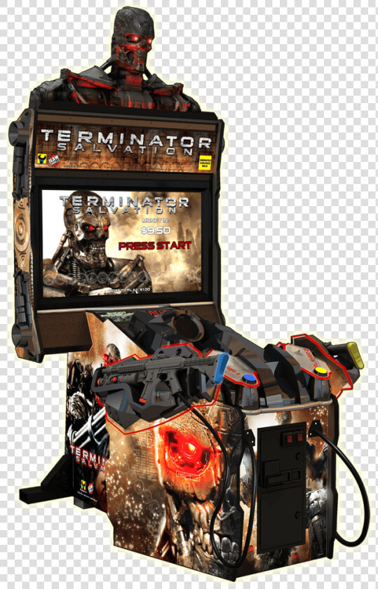 Terminator Salvation Cabinet   Terminator Salvation Arcade Cabinet  HD Png DownloadTransparent PNG