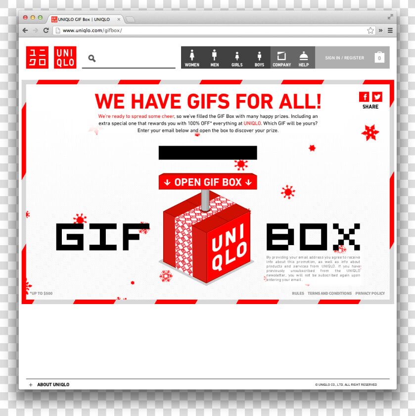 Uniqlo Holiday Gif Box Holiday Gif  Uniqlo  Ecommerce    Uniqlo  HD Png DownloadTransparent PNG