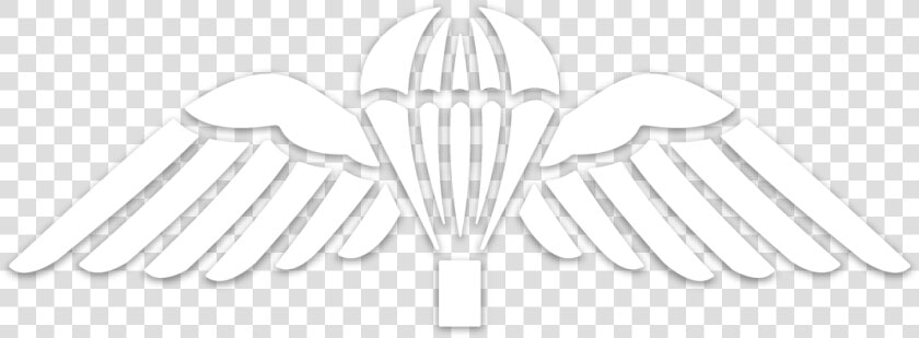 Transparent Black And White Parachute Clipart   Black And White British Wings  HD Png DownloadTransparent PNG