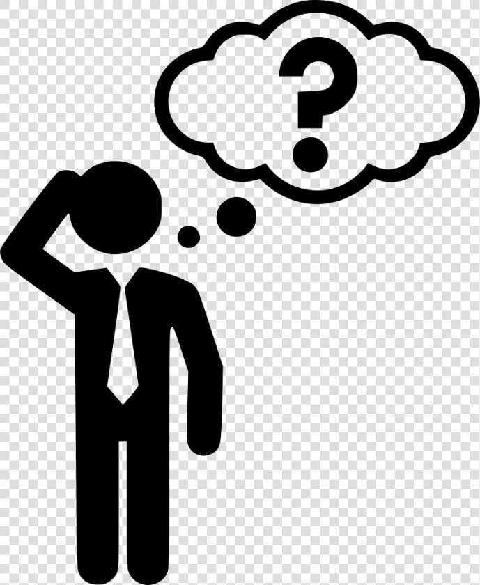 Thinking Thinker Cuestion Answer Svg Png Icon   Man Thinking Icon Png  Transparent PngTransparent PNG