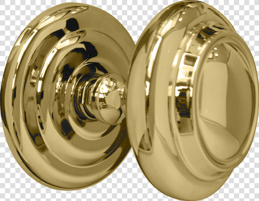 Sloane Center Door Knob Polished Brass   Circle  HD Png DownloadTransparent PNG