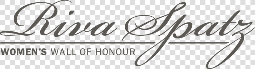 Riva Spatz Women S Wall Of Honour Logo   Calligraphy  HD Png DownloadTransparent PNG