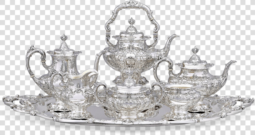 Francis I Coffee And Tea Set By Reed  amp  Barton   Tiara  HD Png DownloadTransparent PNG