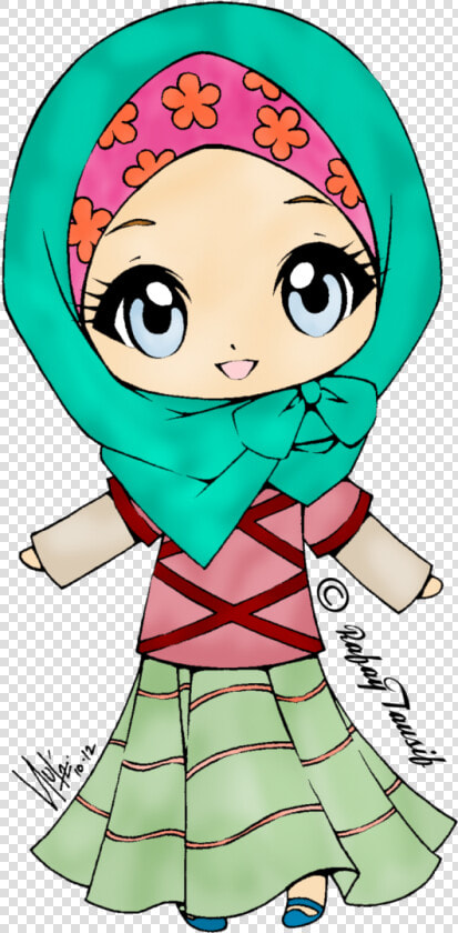 Muslim Girl Clipart Cute   Cute Muslim Girl Cartoon  HD Png DownloadTransparent PNG