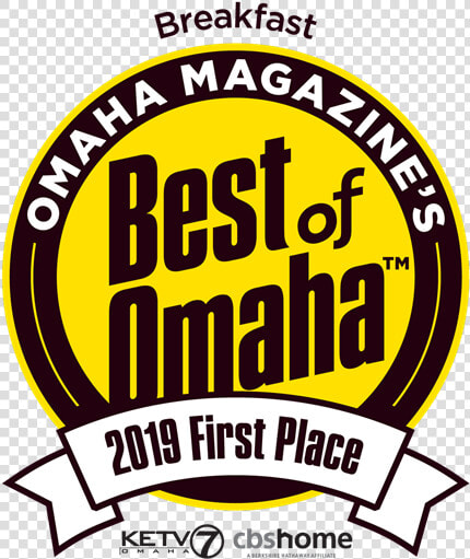 Omaha Magazine S Best Of Omaha Breakfast 2019 First   Best Of Omaha 2019 First Place  HD Png DownloadTransparent PNG