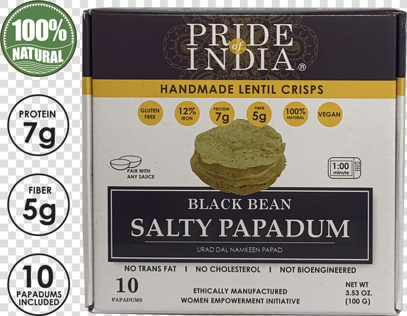 Salty Black Bean Namkeen Papadum Lentil Crisp Class  HD Png DownloadTransparent PNG