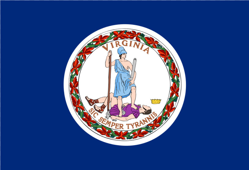 Us Va Virginia Flag Icon   Virginia Flag  HD Png DownloadTransparent PNG