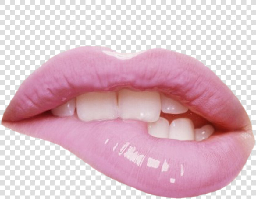 Tumblr Kawaii Cute Picsart Png Sticker Pink Mouth Freet   Kylie Jenner Lips Art  Transparent PngTransparent PNG