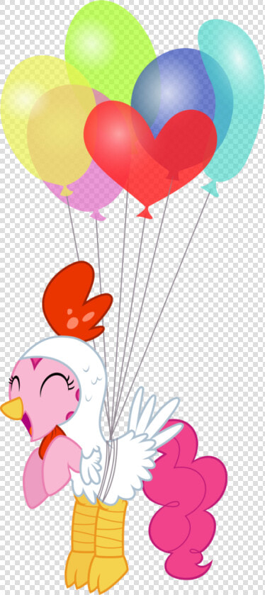 Clip Black And White Library Artist Jeatz Axl Balloon   Pinkie Pie Chicken Costume  HD Png DownloadTransparent PNG