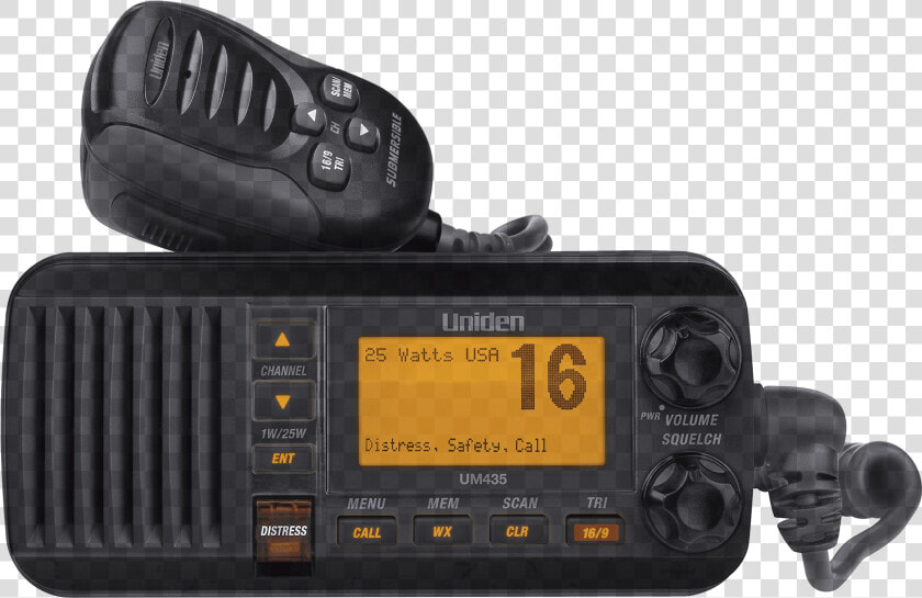 Uniden Fixed mount Vhf Radio With Handheld Microphone   Um435 Uniden Fixed Mount Vhf Radio  HD Png DownloadTransparent PNG