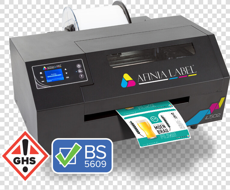 Bs5609 Ghs Compliant L502 Durable Color Label Printer   Inkjet Printing  HD Png DownloadTransparent PNG