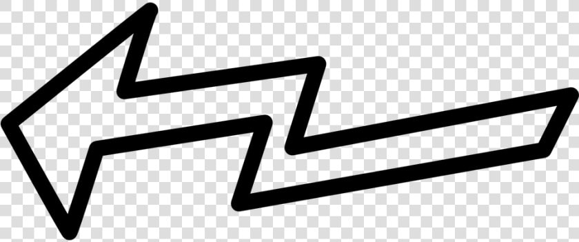 Arrow  Left  Lightning  Shape  Sign  Symbol   White Lightning Arrow Png  Transparent PngTransparent PNG